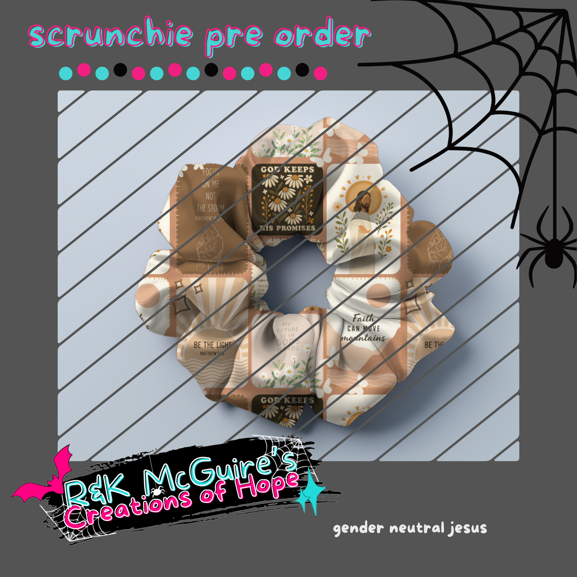 gender neutral jesus scrunchie pre order